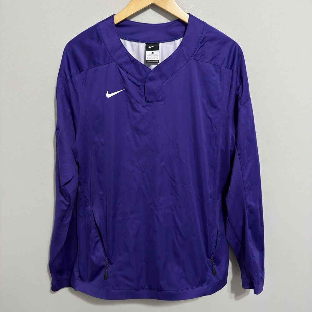 Nike Lightweight Coaches Jacket Mens Medium Purple Windbreaker